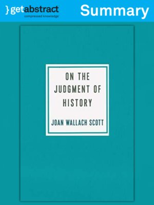 cover image of On the Judgment of History (Summary)